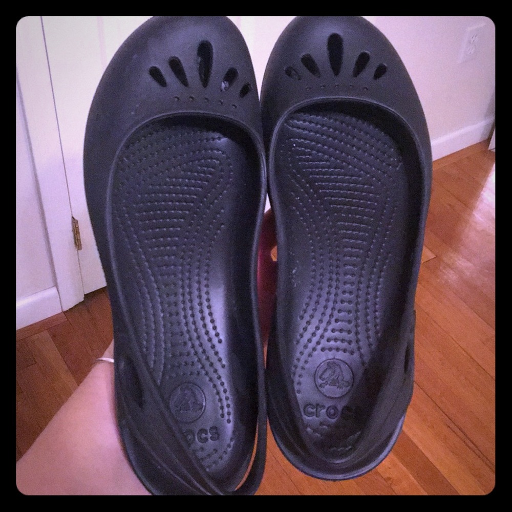 Crocs black flat women’s Kadee slingback